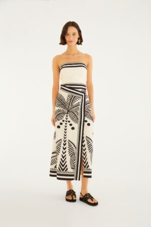 Vestido Cropped Listras Tropical FARM