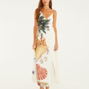 Vestido Degagê Estampado Colagem Carioca FARM