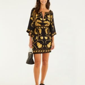 Vestido Curto Ourinho Tropical