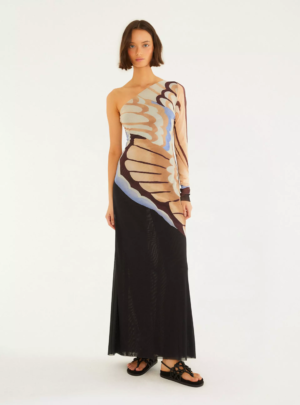 Vestido Tule Asa de Borboleta FARM