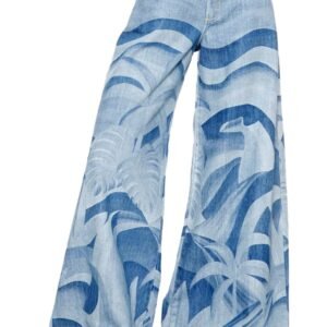 Calça Feminina Jeans Pantalona Laser Montanha Azul FARM