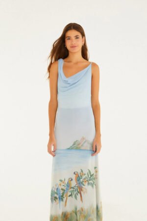 Vestido Tule Rio Antigo FARM